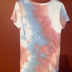 Boutique style short sleeve tie dye dress size small